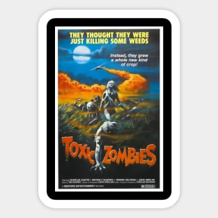 Toxic Zombies poster Sticker